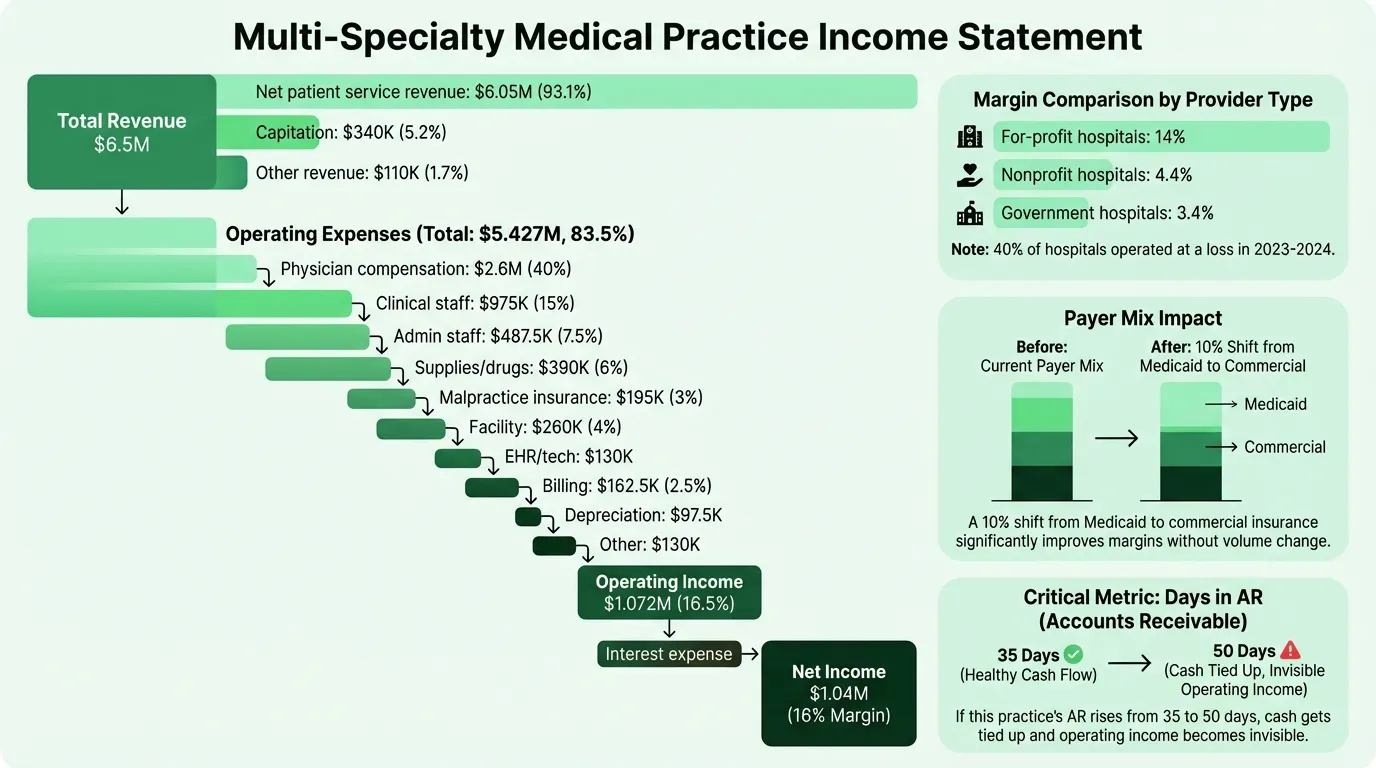 Healthcare Revenue and Operating Margin Structure