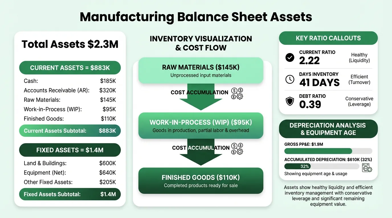 Manufacturing Balance Sheet Assets