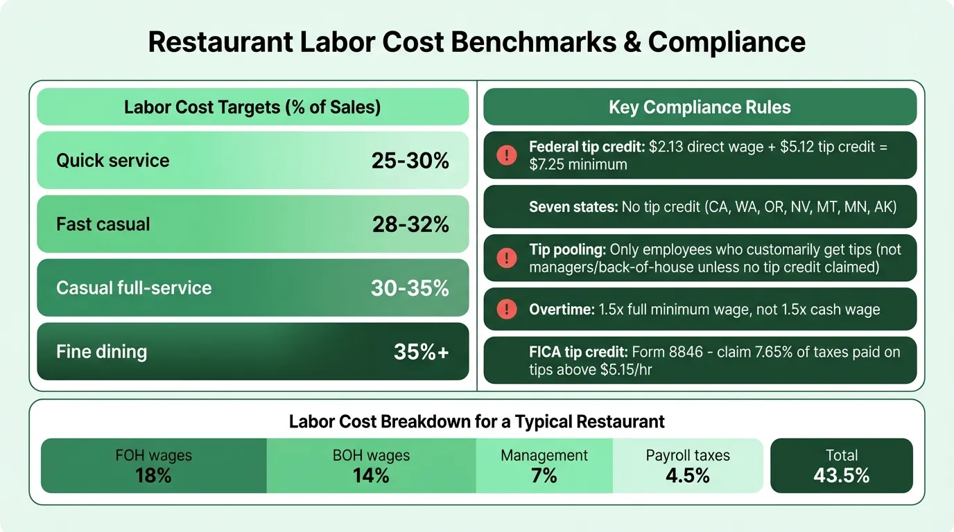 Labor cost benchmarks and compliance guide